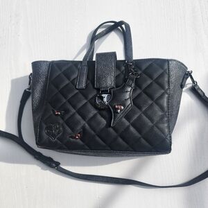 Disney Nightmare Before Christmas 25th Anniv Quilted Icon Satchel Crossbody Bag